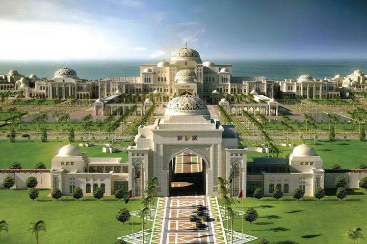 Experience the grandeur of Qasr Al Watn a stunning palace that reflects rich heritage perfectly paired with a delightful lunch at Emirates Palace for a memorable Abu Dhabi adventure.